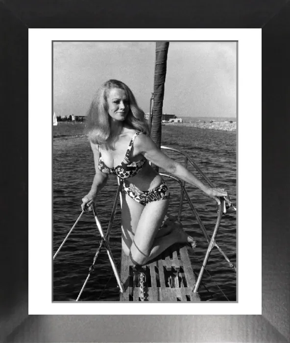 Framed Print : Sabrina Pin-up Print, August 1976 Framed Print : Sabrina Pin-up Print, August 1976