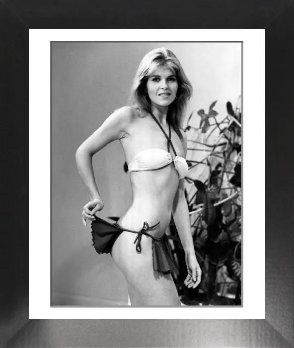 Framed Print : Fashion - Beachwear Print, November 1981