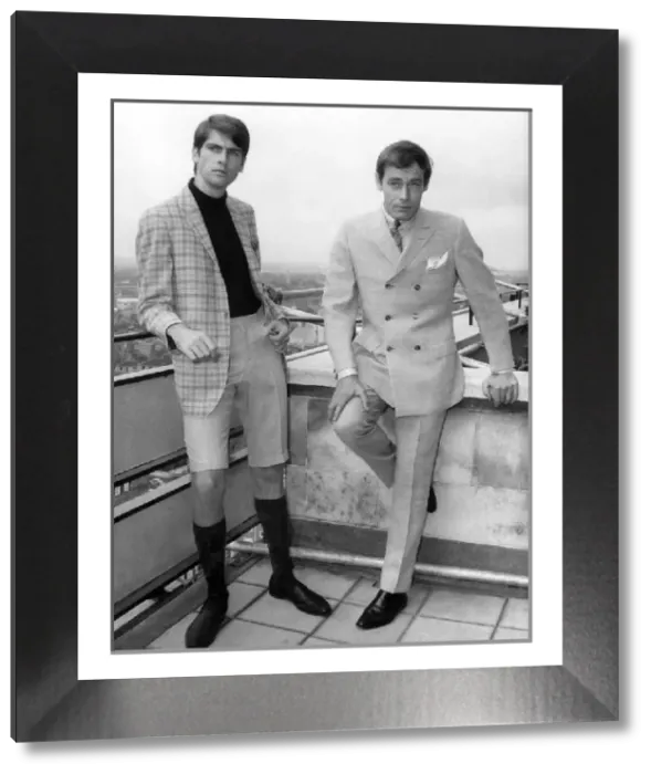Framed Print : Sweden Fashion 1960s Print: Mens Suits and Casual Wear Collection