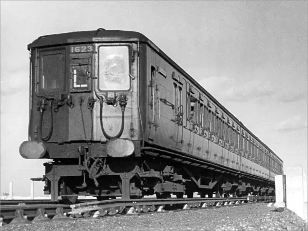 A train on the new Chessington Line, Southern Railway. c