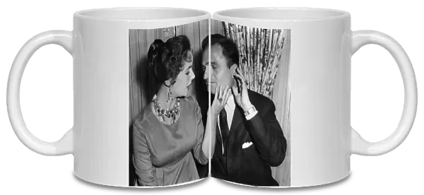 Elizabeth Taylor and Mike Todd. March 1958 P009617