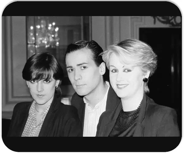 British pop group The Human League-left to right: Joanne Catherall
