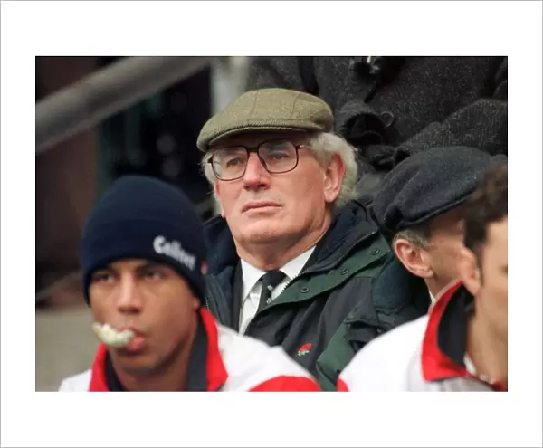 Jack Rowell coach of England Rugby Union looks on as they lose to France at Twickenham in