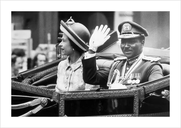 General Yakuba Jack Gowon seen here seated alongside HRH Queen Elizabeth during