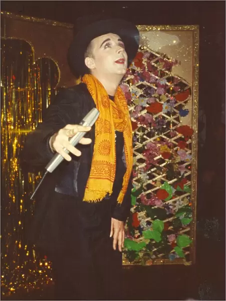 Boy George appears at the Powerhouse nightclub in Newcastle 8 June 1991