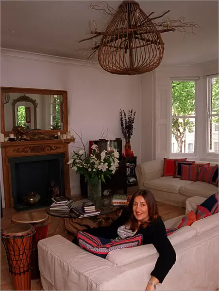 Lynne Franks former PR boss and inspiration for TV programme Absolutely Fabulous at home