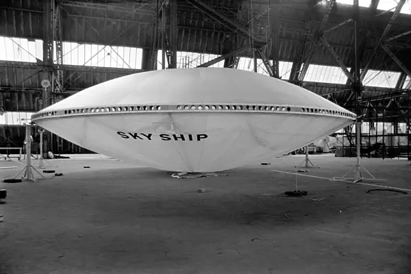 A flying saucer was seen at RAF Cardington formerly the Royal Airship Works, Beds