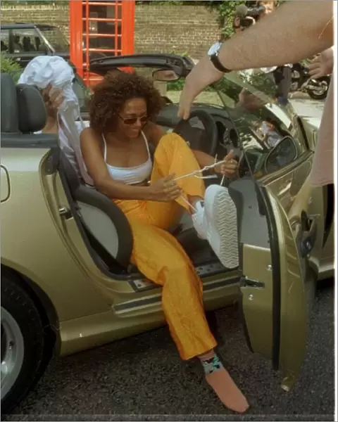 Mel B Spice Girls Pop Group August 1997 Scary Spice getting out off car
