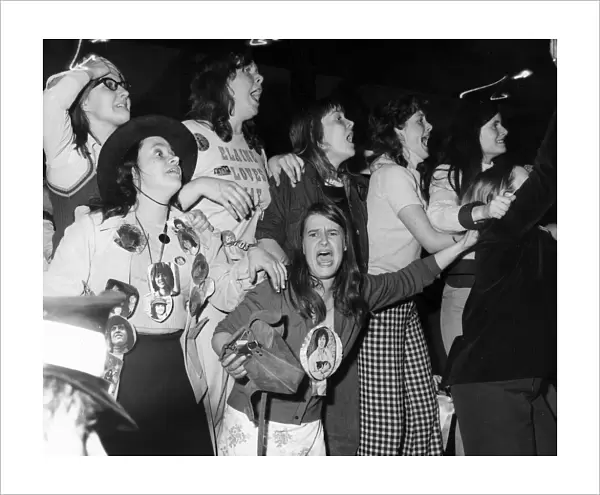 Screaming fans at an Osmonds concert during their British tour. 26th May 1975