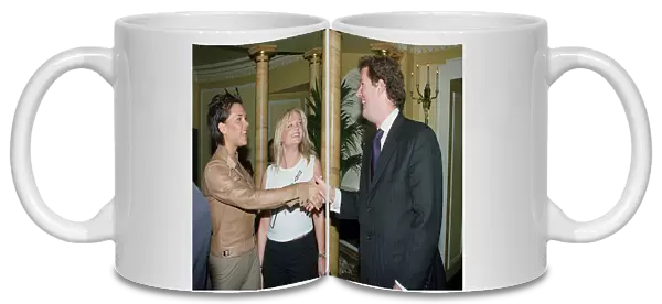 Piers Morgan with Victoria Adams and Emma Bunton May 1999 of the Spice Girls at