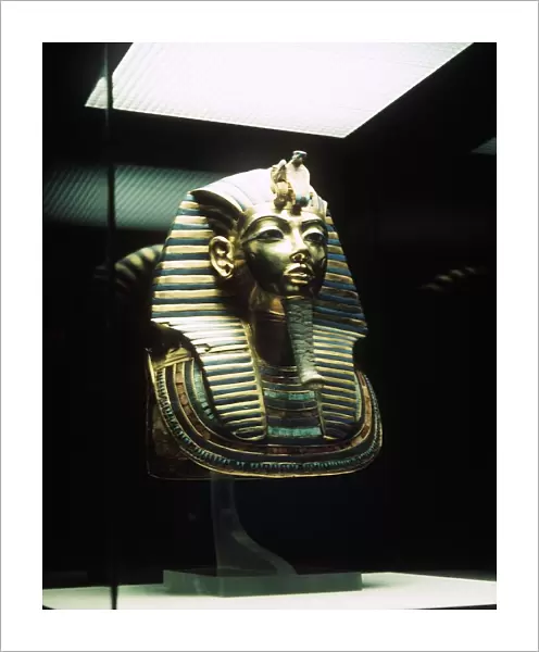 The Tutankhamun Gold Mask at the British Museum March 1972