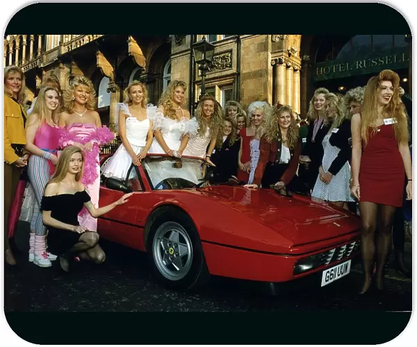 Some of the fifty blondes who battled it out in a Barbie lookalike contest in London