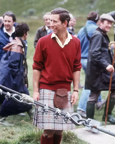 Prince Charles at Glen Coe and River Nevis in Scotland, August 1987