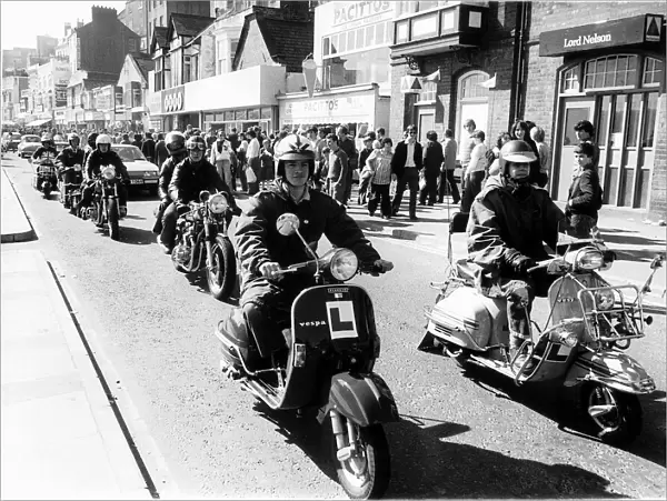 Mods youth culture scooters