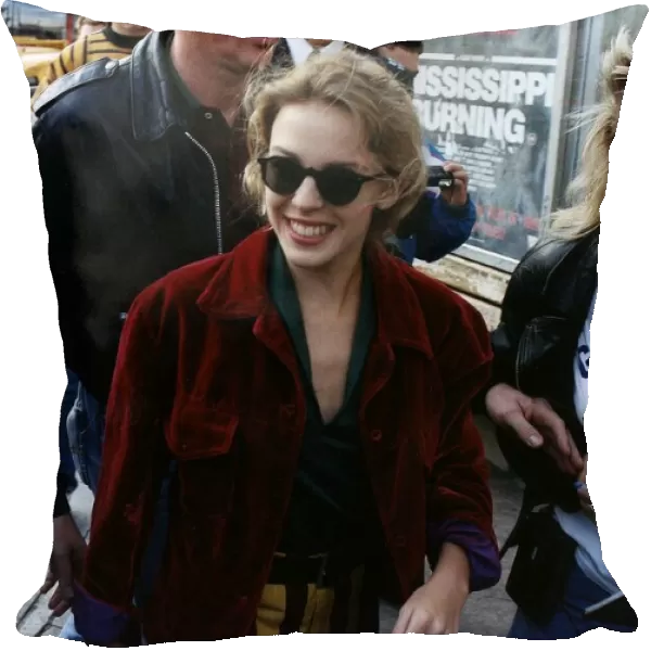 Australian pop singer Kylie Minogue arrives at London