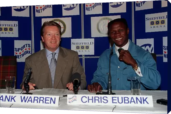 Chris Eubank Boxing June 98 At press confrence with his promoter Frank Warren