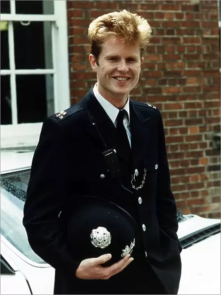 Mark Haddigan Actor on the set of police TV Programme The Bill September
