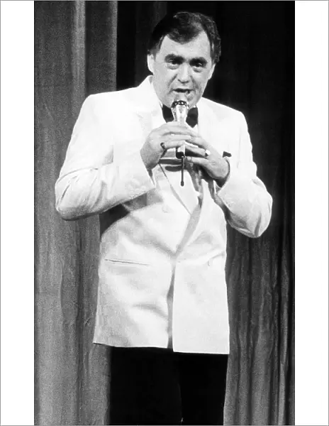 Actor Bill Tarmey performing on stage February 1987