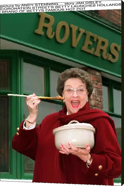 Betty Driver Actress launches Hollands brand of Bettys famous Hot Pot