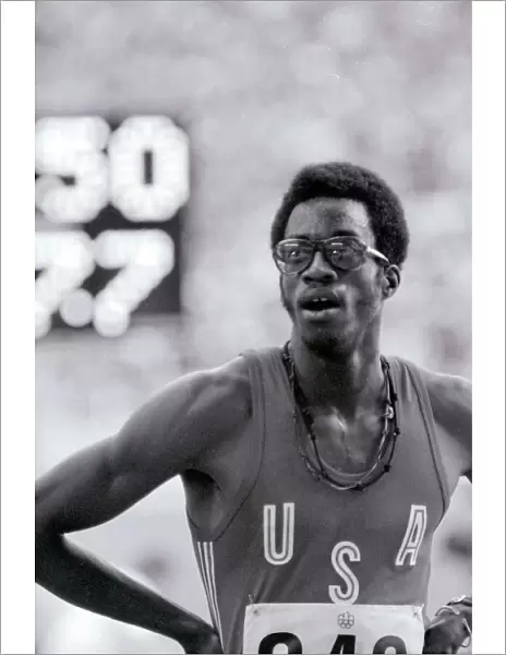 Montreal 1976 Edwin Moses after winning the 400m hurdles final