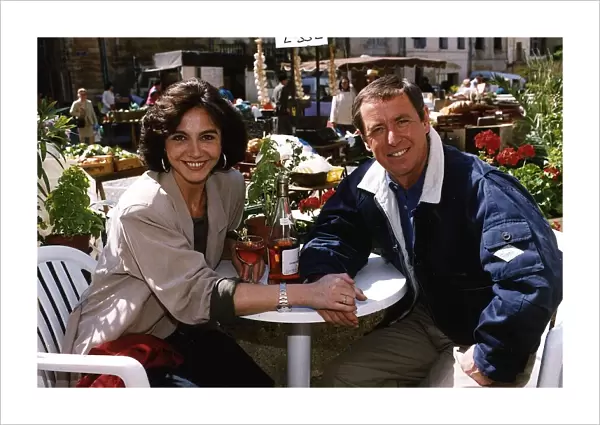 Therese Liotard Actress and John Nettles Actor during filming of the BBC TV