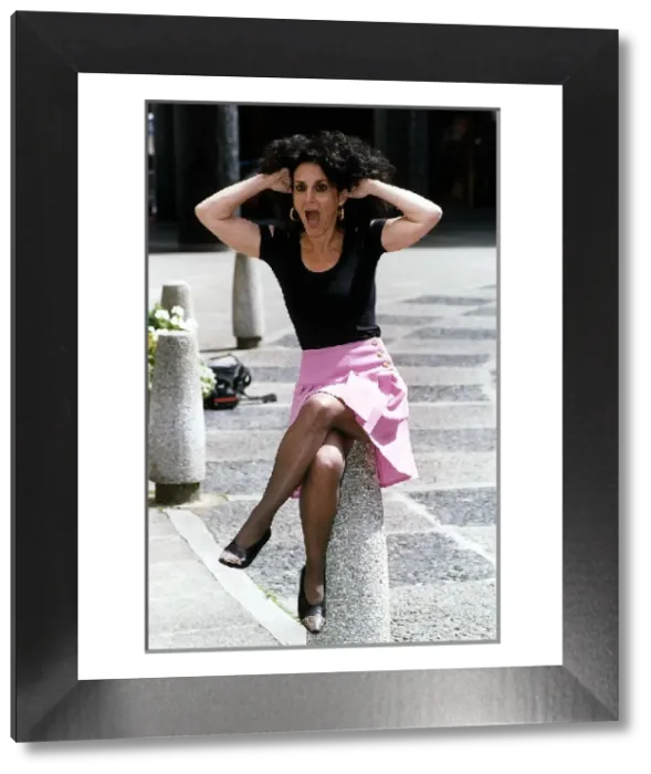 Framed Print : Lesley Joseph Actress Classic Portrait Print Framed Print : Lesley Joseph Actress Classic Portrait Print