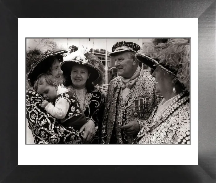 Framed Print : Four Generations of Pearly Kings Print, July 1970 Framed Print : Four Generations of Pearly Kings Print, July 1970