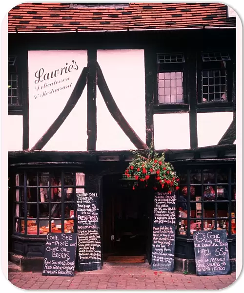 Lauries Delicatessen and Restaurant Market Place York Yorkshire circa 1996
