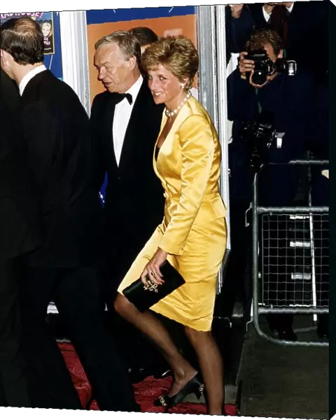 Princess of Wales arriving at the London Palladium for a Gala evening in aid of