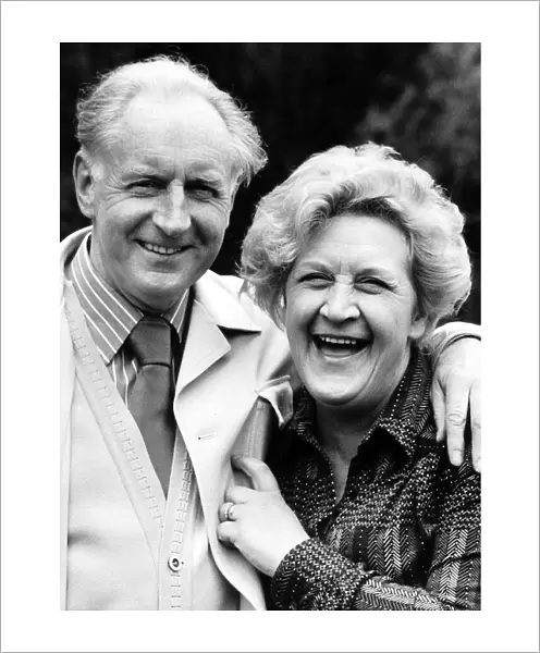 Mollie Sugden Actress with her husband William Sugden May 1978 dbase