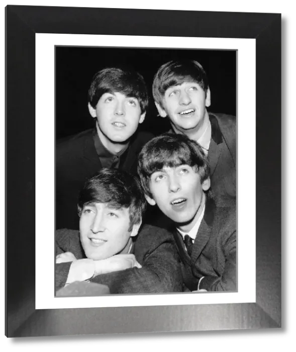 Framed Print : The Beatles 1963 Print: John, George, Ringo and Paul Framed Print : The Beatles 1963 Print: John, George, Ringo and Paul