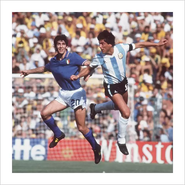 World Cup 1982 Group C Italy 2 Argentina 1 Paolo Rossi (20