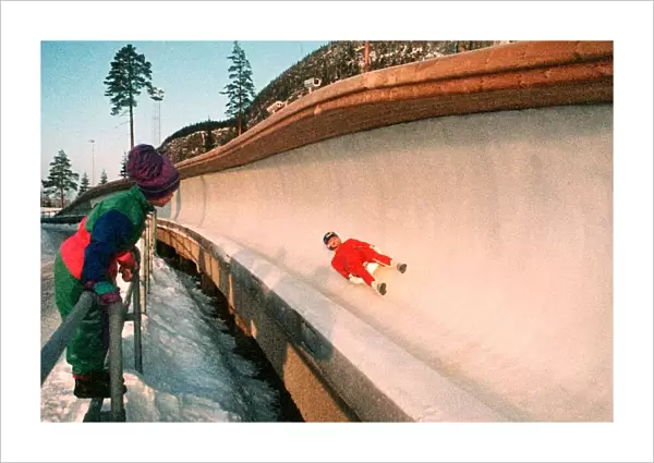Bobsleigh run for Winter Olympics in Norway 1994