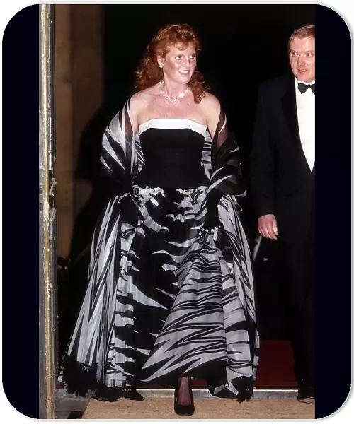 Duchess of York attends the Action Ball at Syon House with the duke of Northumberland