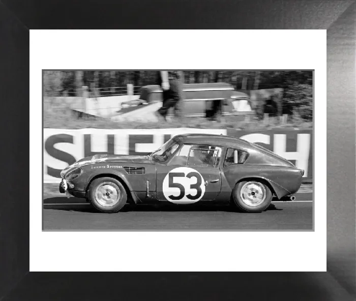 Framed Print : 1965 Le Mans Triumph Spitfire Print