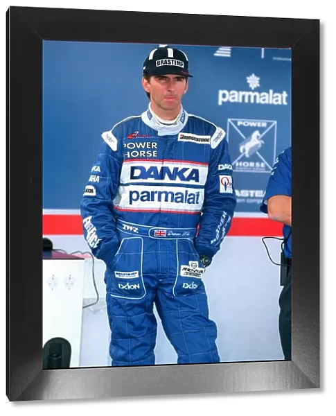 Damon Hill Formula 1 July 98 Formula 1 racing car driver at silverstone for