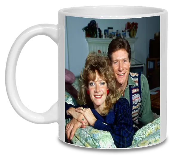 Paul Jones at home with his wife Fiona October 1985