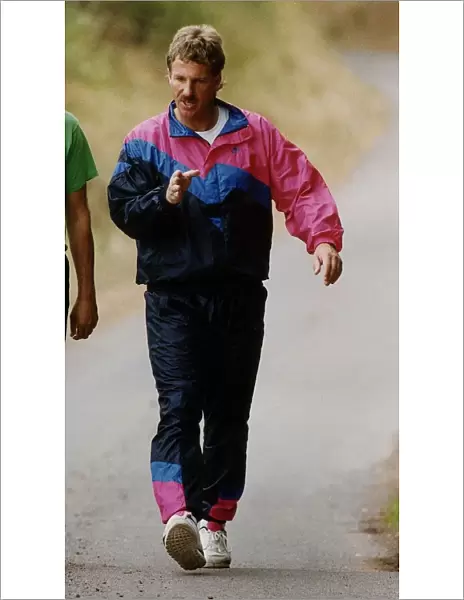 Ian Botham cricketer on a sponsored charity walk DBase