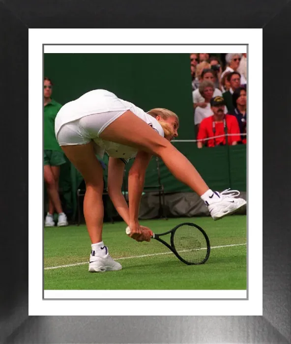 Framed Print : Mary Pierce Knickers Incident Print at Wimbledon (00199) Framed Print : Mary Pierce Knickers Incident Print at Wimbledon (00199)