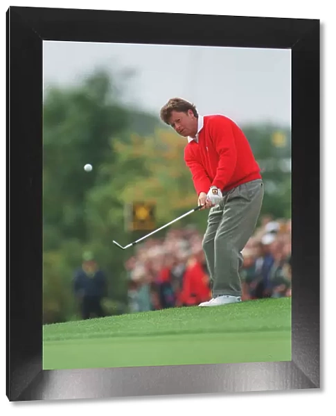 Ryder Cup Europe v USA The Belfry September 1993 Ian Woosnam watches the ball