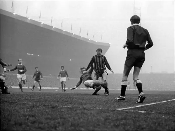 Manchester United v. Middlesbrough. F. A. Cup 3rd round. January 1971 71-00067-027