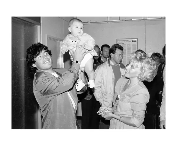 Oh Baby. Diego Maradona and girlfriend, Caludia show off daughter Dalma