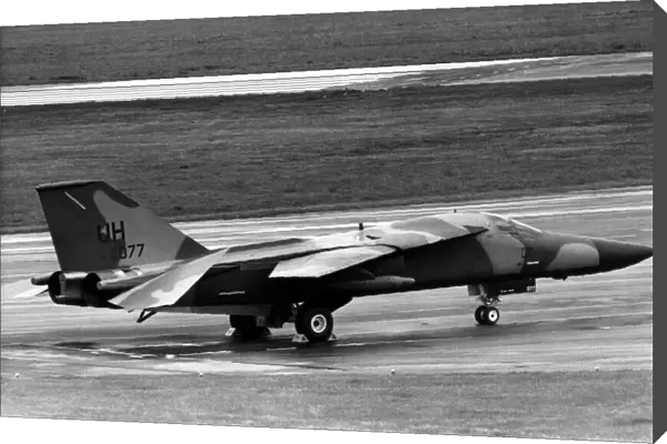 A USAF General Dynamics F-111 Aardvark. 20th August, 1985