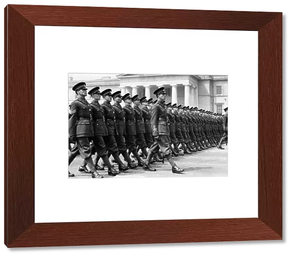 Army. Officers seen here during the passing out parade at Sandhurst. 3rd May 1937