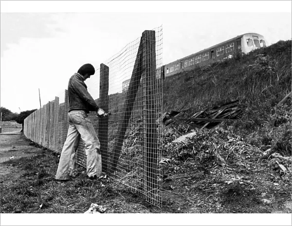 Work has begun on 23rd May 1975, on a £7, 000 scheme to keep trespassers off a