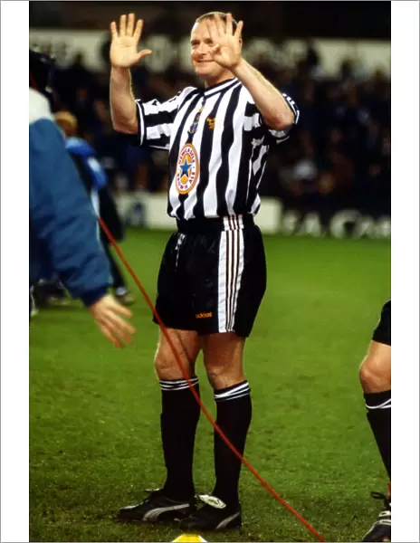 Footballer Paul Gascoigne - Gazza Paul Gascoigne turns out in a Newcastle United