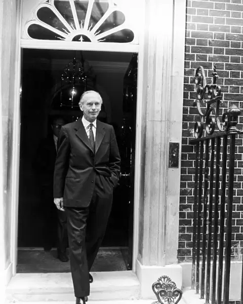 Prime Minister Sir Alec Douglas Home seen here leaving No 10 Downing Street
