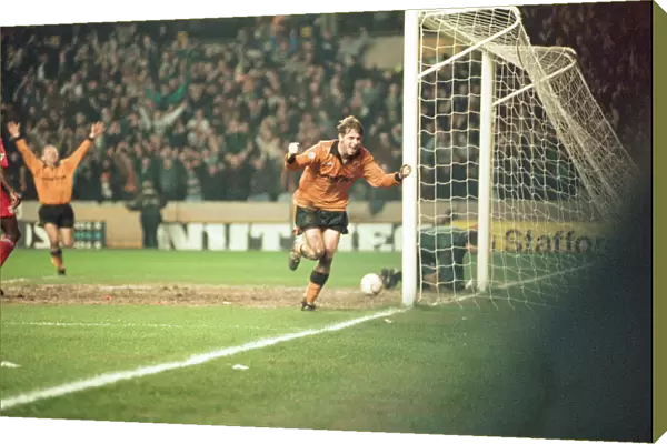 David Kelly celebrates his goal against Crystal Palace in the FA Cup
