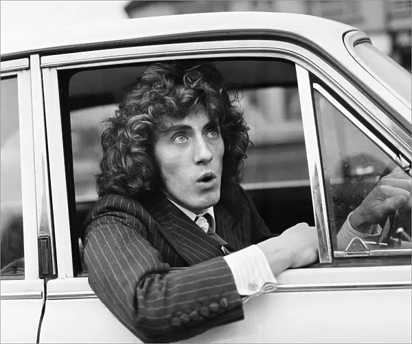 Roger Daltrey, singer of British rock group The Who, pictured after his appearance in