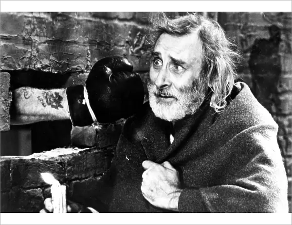 Former Goon Spike Milligan is pictured on the set of the film